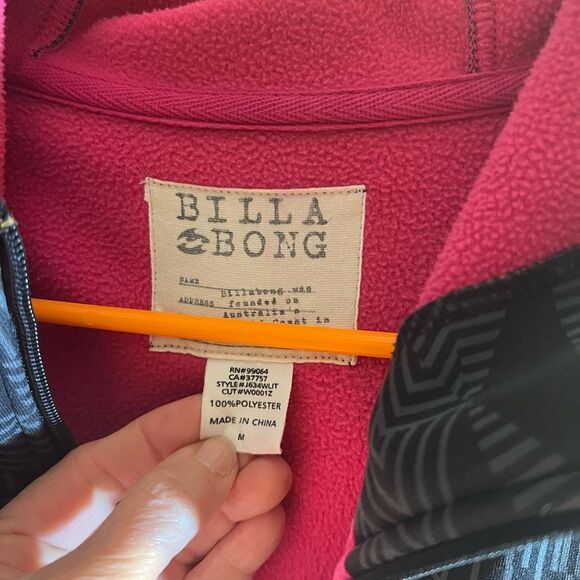 Billabong Black and Pink Hoodie - Picture 2 of 11